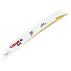 LENOX 210979110GR 9110GR Gold Extreme Reciprocating Saw Blades 229mm 10 TPI (Pack 5) LEN9110GR