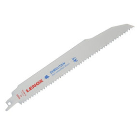 LENOX T20598-966R 20598-966R Demolition Reciprocating Saw Blades 225mm 6 TPI (Pack 2) LEN20598