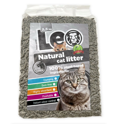 Leo Eco Friendly Cat Litter - ACTIVE CARBON Pack of 4 - Eco-Friendly Cat Litter Products