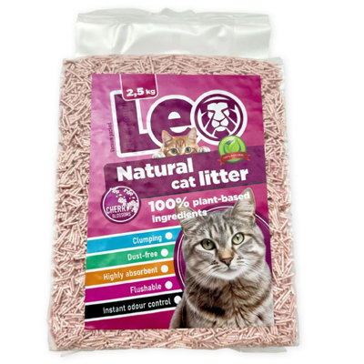 Leo Eco Friendly Cat Litter CHERRY Pack of 6