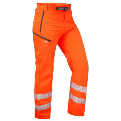 Leo Landcross high visibility ISO 20471:1 stretch work trouser