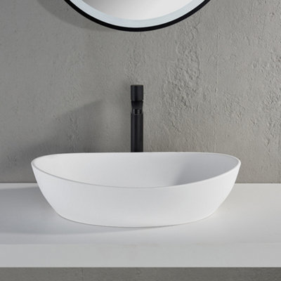 Leon Matt Countertop Stone Basin 555mm