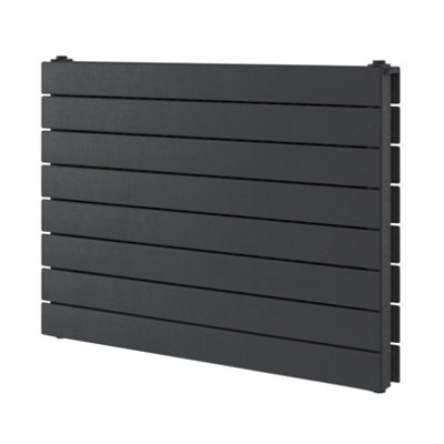 Leonardo Anthracite Horizontal Convector Radiator 600x800mm DIY at B&Q