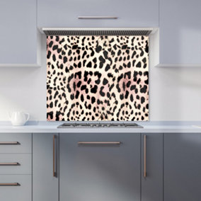 Leopard Hide Premium Glass Kitchen Splashback W600mm x H600mm