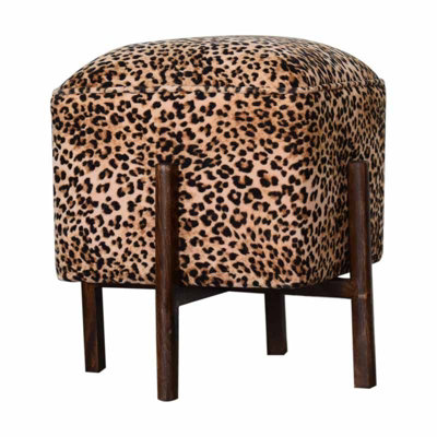 Leopard stool deals