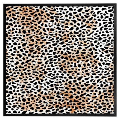 Leopard print (Picutre Frame) / 20x20" / Brown