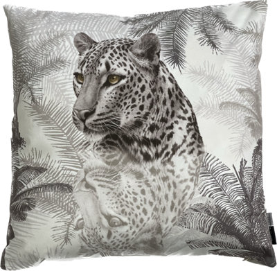 Leopard Print Pillow/Velvet Cushion, 45x45cm