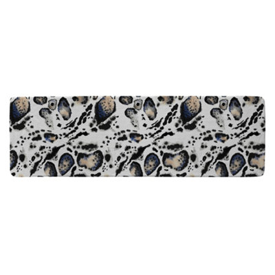 Leopard Print With Blue Runner Special Soft Home Rug