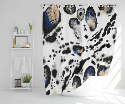 Leopard Print with Blue (Shower Curtain) / Default Title Price Comparisons | Compare The Build