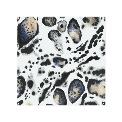 Leopard Print With Blue Splash Back designer style