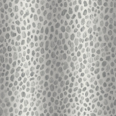 Leopard Skin Wallpaper In Silver And Grey