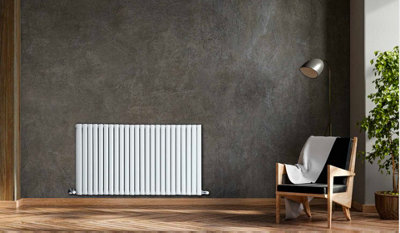 Leporce Rome Double Designer Radiator 400-1600, White