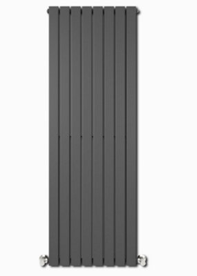 Leporce Venice Dual Panel Designer Radiator, Anthracite 1500 x 250mm