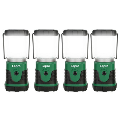 Lepro Camping Lantern Battery Powered, 350lm, Small Tent Lights, Dimmable Warm to Cool White, Pack of 4, AA Batteries Not Included