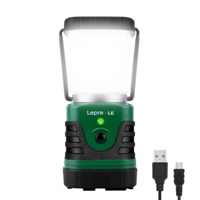 Lepro Camping Light Rechargeable, 1000 Lumen Camping Lantern, Dimmable 4 Modes Camping Tent Lights with 4400mAh Power Bank