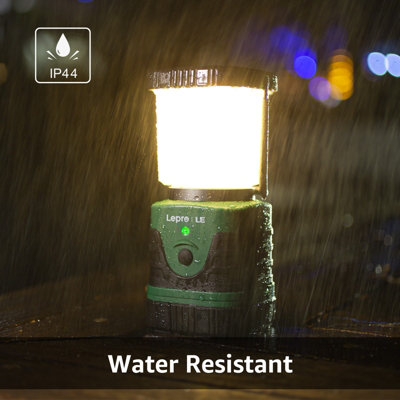 Lepro Camping Light Rechargeable, 1000 Lumen Camping Lantern, Dimmable 4 Modes Tent Lights with 4400mAh Power Bank, Pack of 2