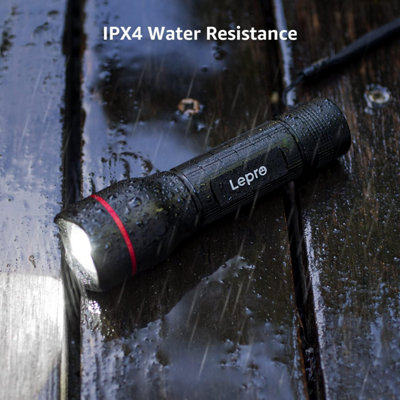 Lepro LED Torch Battery Powered, LE 2000 Flashlight, Water Resistant, 5 ...