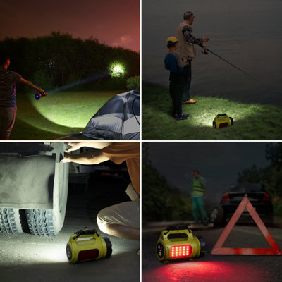 Lepro Rechargeable Camping Lantern, 1000 Lumen Bright LED Torch Rechargeable, 5 Modes Outdoor Searchlight with 3600mAh Power Bank