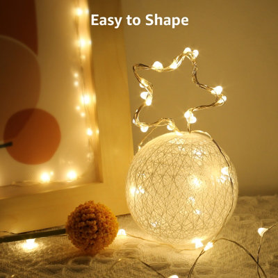 Lepro Small Fairy Lights, 1m 20 LEDs, Mini Copper Wire LED String ...