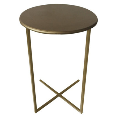 Lesli Living Side Table Xavi 35x60 cm Gold | DIY at B&Q