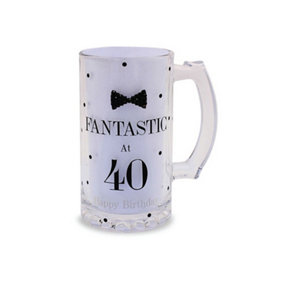 Lesser Pavey Mad Dots Birthday Tankard Fantastic At 40 (One Size)