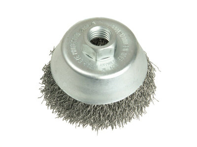Lessmann 424.367 Cup Brush 80mm M14, 0.30 Stainless Steel Wire LES424367