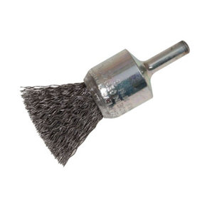 Lessmann - End Brush with Shank 23/22 x 25mm, 0.30 Steel Wire
