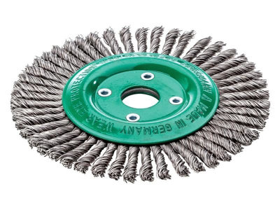Lessmann - Pipeline Brush 40 Knots 125 x 22.2mm Bore Stainless Steel Wire