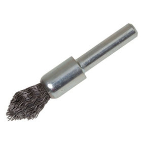 Lessmann - Pointed End Brush with Shank 12/60 x 20mm, 0.30 Steel Wire