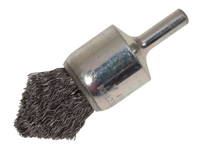 Lessmann - Pointed End Brush with Shank 23/68 x 25mm, 0.30 Steel Wire