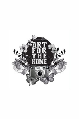 Let's Stay Home Typography Metallic Printed Canvas Wall Art