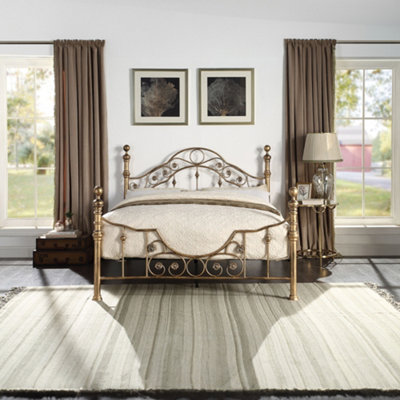 Victorian wooden clearance bed frame
