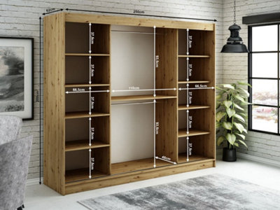 Sliding door wardrobe 2024 110cm wide