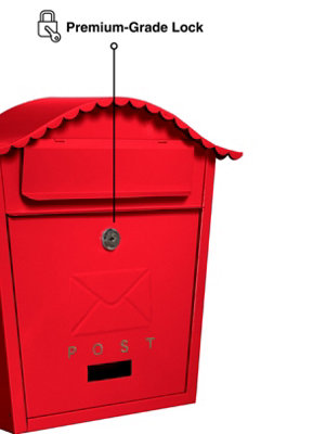 Letter Box Wall Mounted Post box Ideal for Securing Letters and Parcels ...