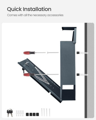 Letter Box, Wall-Mounted Post Box, Mailbox with Viewing Window, Lock ...