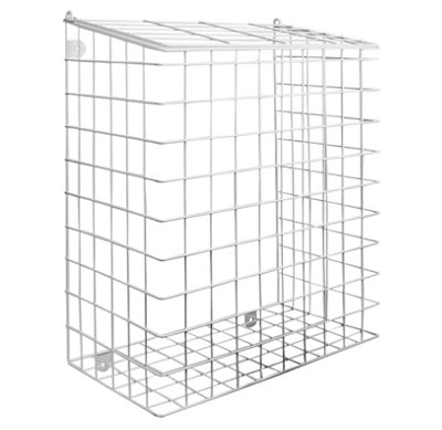 Letterbox Cage Indoor Mail Catcher Fixings Included White Post Holder ...