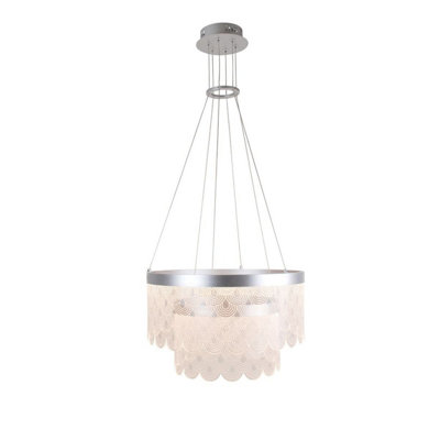 Letzia Tier Scallop LED Fitting Warm White LED