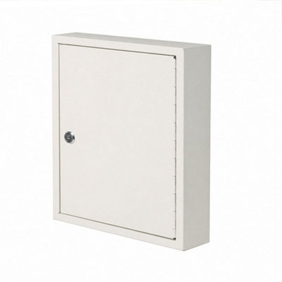 Levede Key Lock Box Key Safe Cabinet 42-Key Wall Mount Safe Steel White