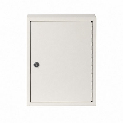 Levede Key Lock Box Key Safe Cabinet 42-Key Wall Mount Safe Steel White