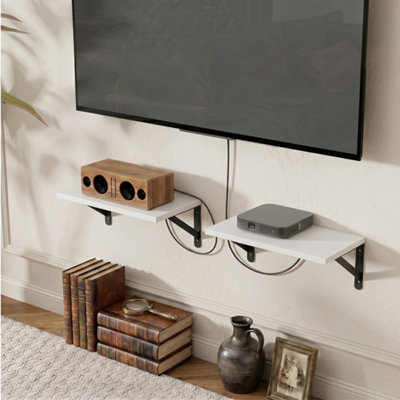 Levede Rustic Floating Shelves 2PC Wall Mounted Shelf DIY Storage Display