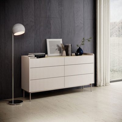 【送料無料】Veal 12 Drawer Chest - BEIGE 送料無料】Veal 12 Drawer Chest - BEIGE 47 in. W x 16 in. D x 37