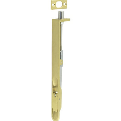 Lever Action Flushbolts with Radiused Forend - 203x20mm in Antique Brass Finish