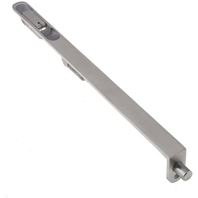 Lever Action Radiused Flushbolts 305x20mm Satin Stainless Steel for Double Doors