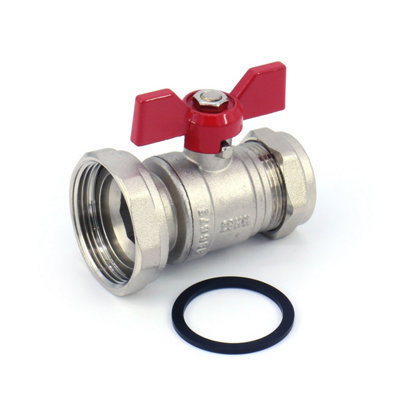 Lever Handle Ball Pump Valve - 1.1/22 x 28mm - Single