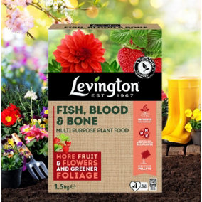 Levington Fish Blood Bone Multi Purpose Plant Food 1.5kg
