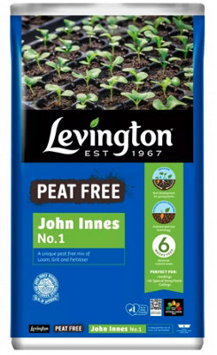 Levington John Innes No 1 Compost 10L for Young Plants and Vegetables, Pots and Tubs