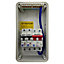 Lewden E-GARAGE-MS Garage Consumer Unit IP55 with 100A Main Switch & 16A / 6A MCB's