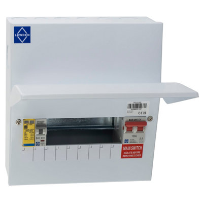 Lewden PRO-R10MS 7 Way RCBO Consumer Unit with Surge Protection