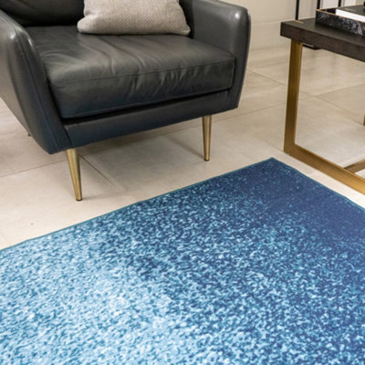Lex Ombre Print Non-Slip Reverse Washable Rug