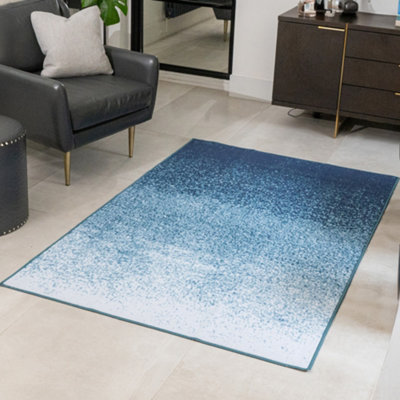 Lex Ombre Print Non-Slip Reverse Washable Rug